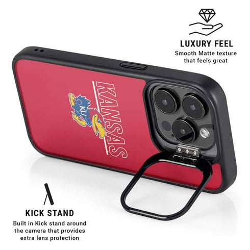 University of Kansas Jayhawks Established 1865 iPhone 16 Pro Kickstand Case